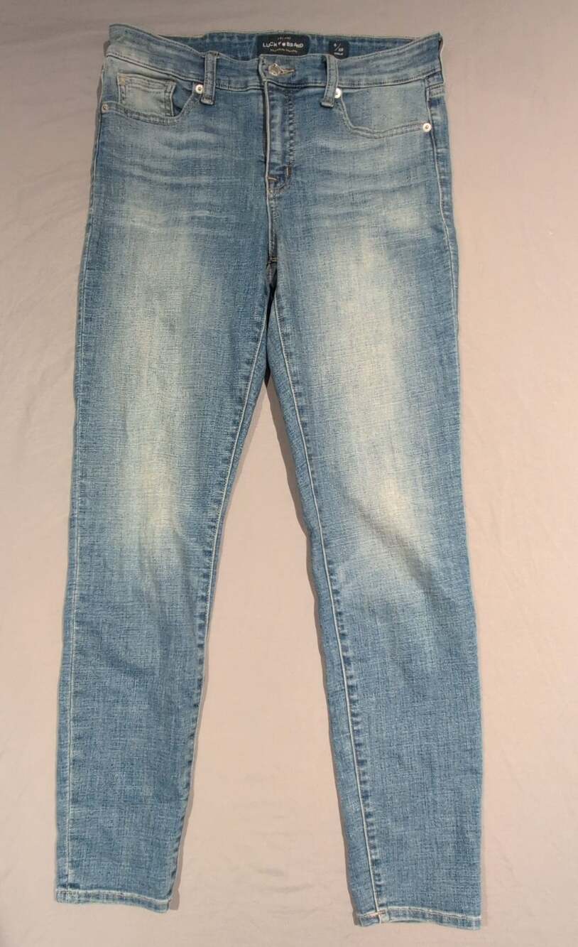 Lucky Brand Mid Rise Skinny Blue Denim Jeans Women's Size 6 Regular 28